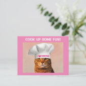 Carte postale Cute Cat Baking (Debout devant)