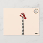 Carte postale Cute Cat - chef incendie (Dos)