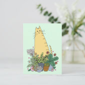 Carte postale Cute Cat Florist (Debout devant)