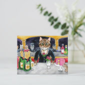 Carte postale Cute Cat Mouse Paris Nightclub (Debout devant)