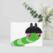 Carte Postale Cute Caterpillar (Debout devant)