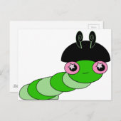 Carte Postale Cute Caterpillar (Devant / Derrière)
