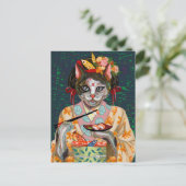 Carte Postale Cute chat (Debout devant)