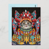 Carte Postale Cute chat (Devant / Derrière)