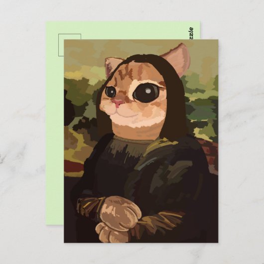 Carte Postale Cute chat (Devant / Derrière)