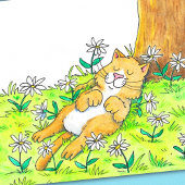 Carte Postale Cute chat