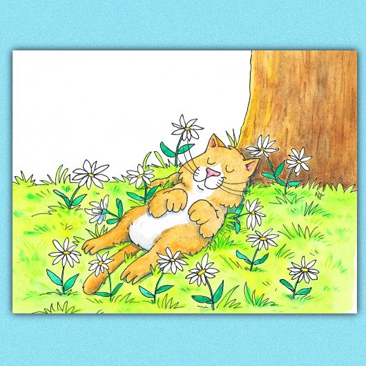 Carte Postale Cute chat