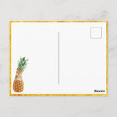 Carte Postale Cute chat dans un ananas - Funny Meow Kitty (Dos)