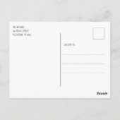 Carte Postale Cute chat Motif moderne (Dos)