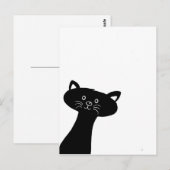 Carte postale Cute Chat Noir (Devant / Derrière)