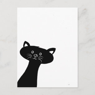 Carte postale Cute Chat Noir
