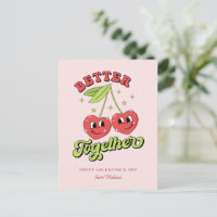 Cute Cherry Hearts Amis Mieux Ensemble