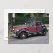 Carte Postale Cute Citroen 2CV Charleston (Devant / Derrière)