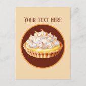Carte Postale Cute citron meringue tarte ajouter le message (Devant)