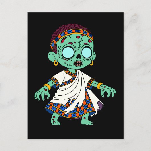 Carte Postale Cute Congolais Zombie (Devant)
