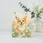 Carte postale Cute Corgi Welsh Corgi Queen (Debout devant)