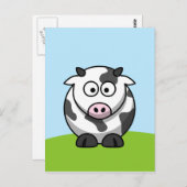 Carte postale Cute Cow (Devant / Derrière)