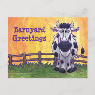 Carte postale Cute Cow