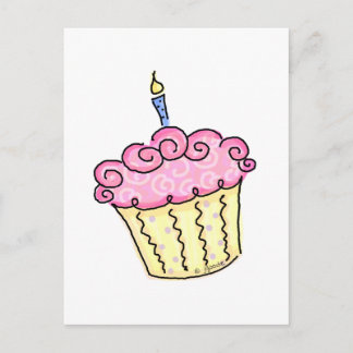Carte Postale Cute Cupcake