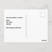 Carte Postale Cute Dachshund Changement d'adresse (Dos)