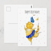 Carte Postale Cute Dancing Kitty (Devant / Derrière)