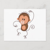 Carte Postale Cute Dancing Monkey (Devant)