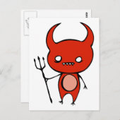 Carte Postale Cute Demon (Devant / Derrière)