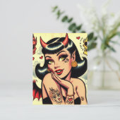 Carte Postale Cute Devil Girl (Debout devant)