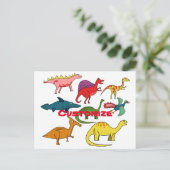 Carte Postale Cute Dinosaur Collection Thunder_Cove (Debout devant)