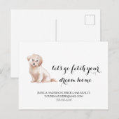 Carte Postale Cute Dog Immobilier Acheter Marketing (Devant / Derrière)