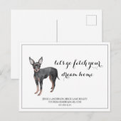 Carte Postale Cute Dog Immobilier Acheter Marketing (Devant / Derrière)