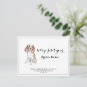 Carte Postale Cute Dog Immobilier Acheter Marketing (Debout devant)