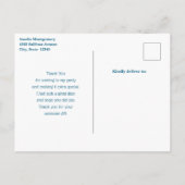 Carte Postale Cute Dolphin Sea Creator Merci (Dos)