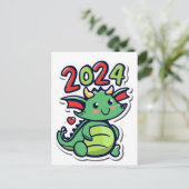 Carte Postale Cute Dragon 2024 (Debout devant)