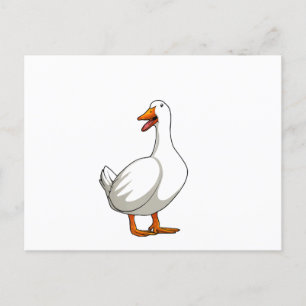 Carte Postale Cute Duck Design Hommes sauvagine Oiseau Animaux A