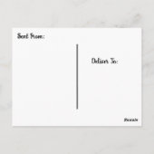 Carte Postale Cute écureuil "Je te manque" dit Hi Post Card (Dos)