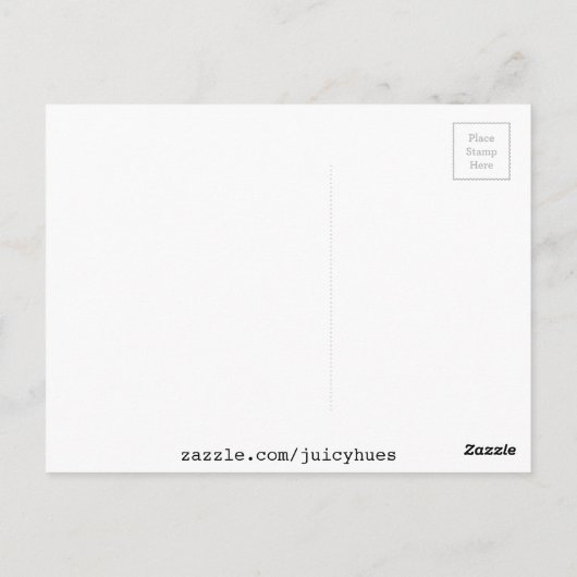 Carte Postale Cute elephant with hewhimsical love (Dos)