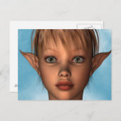 Carte Postale Cute Elf (Devant / Derrière)