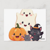 Carte Postale Cute Escouade Halloween | Sac fourre-tout (Dos)