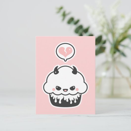 Carte Postale Cute Evil Cupcake (Debout devant)