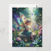 Carte Postale Cute Fairy  (Devant / Derrière)