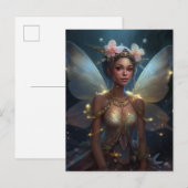 Carte Postale Cute Fairy Girl Imaginaire Art (Devant / Derrière)
