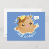 Carte Postale Cute flapjack Octopus (Devant / Derrière)