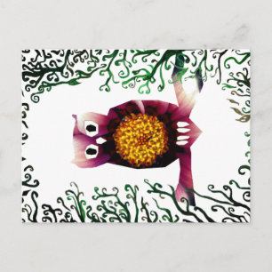 Carte postale Cute Floral Owl