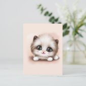 Carte Postale Cute Fluffy Furr Ball Kitten (Debout devant)