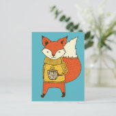 Carte postale Cute Fox (Debout devant)
