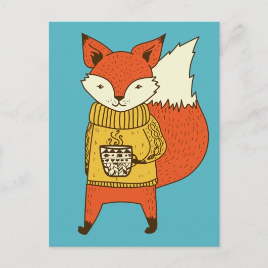Carte postale Cute Fox (Devant)