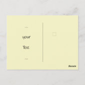 Carte Postale Cute fox reading a book, custom  (Dos)