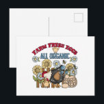 Carte Postale Cute fresh eggs vendors word art chicken<br><div class="desc">Cute fresh eggs vendors word art chicken postcard</div>