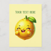 Carte Postale Cute fresh lemon customizable (Devant)